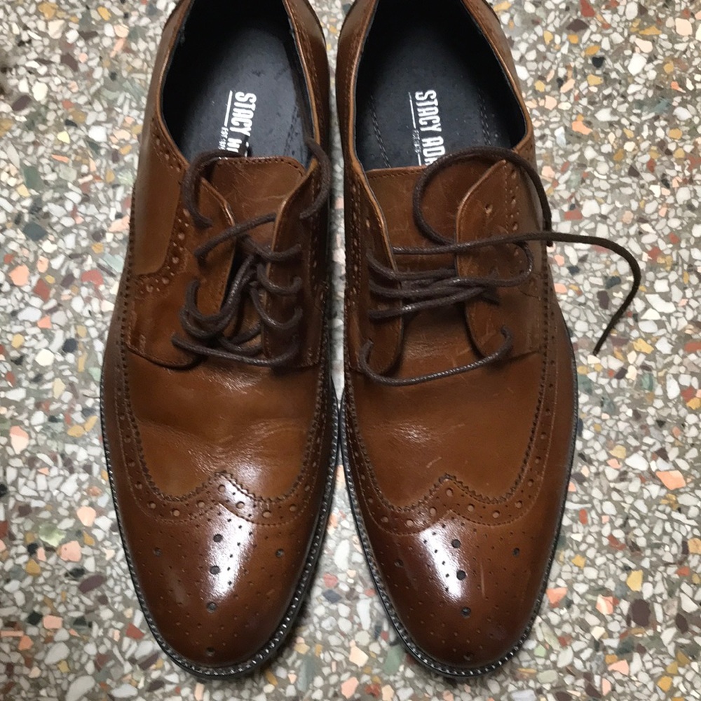 Stacy Adams brown leather shoes
